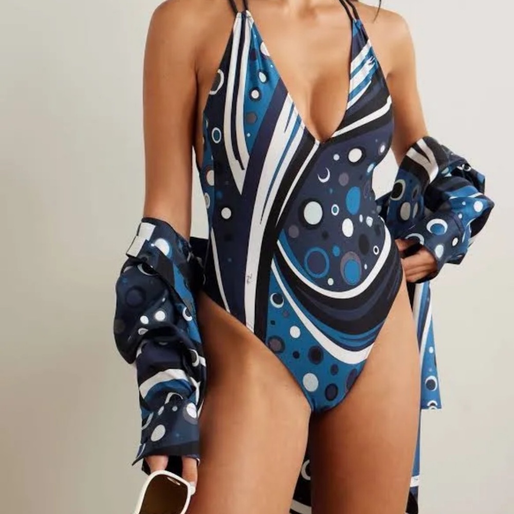 Emilio Pucci Swimsuit & Scarf